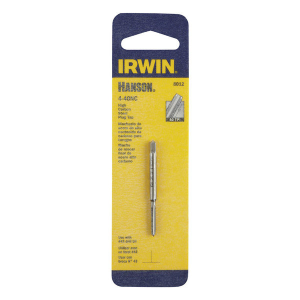 Irwin Tap Plug 4-40Nc Carded 8012